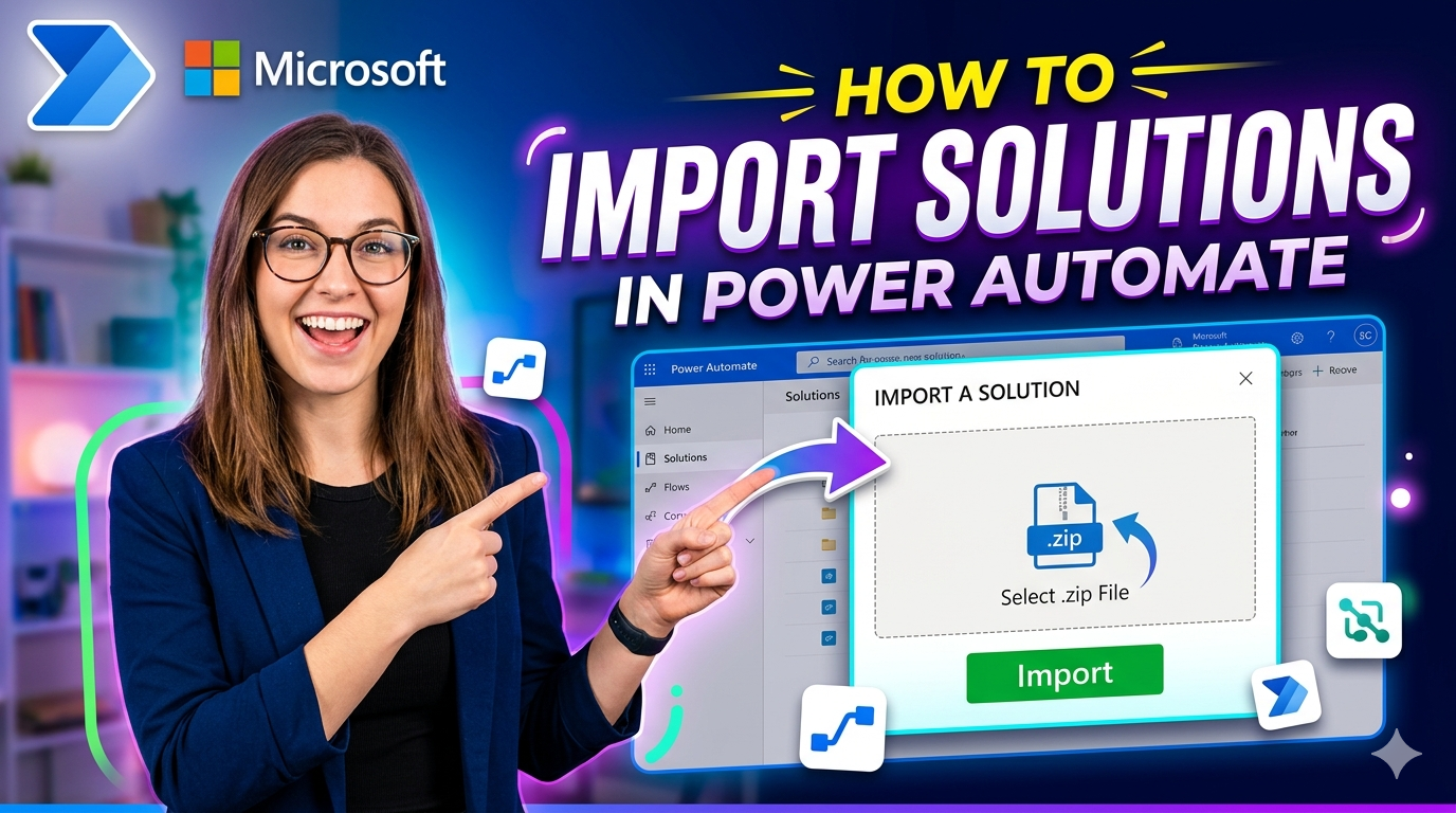 How to import a solution in Power Automate